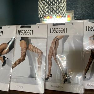 Wolford Fence, Bow, Secret Bow, and Diamond NWT Tights!